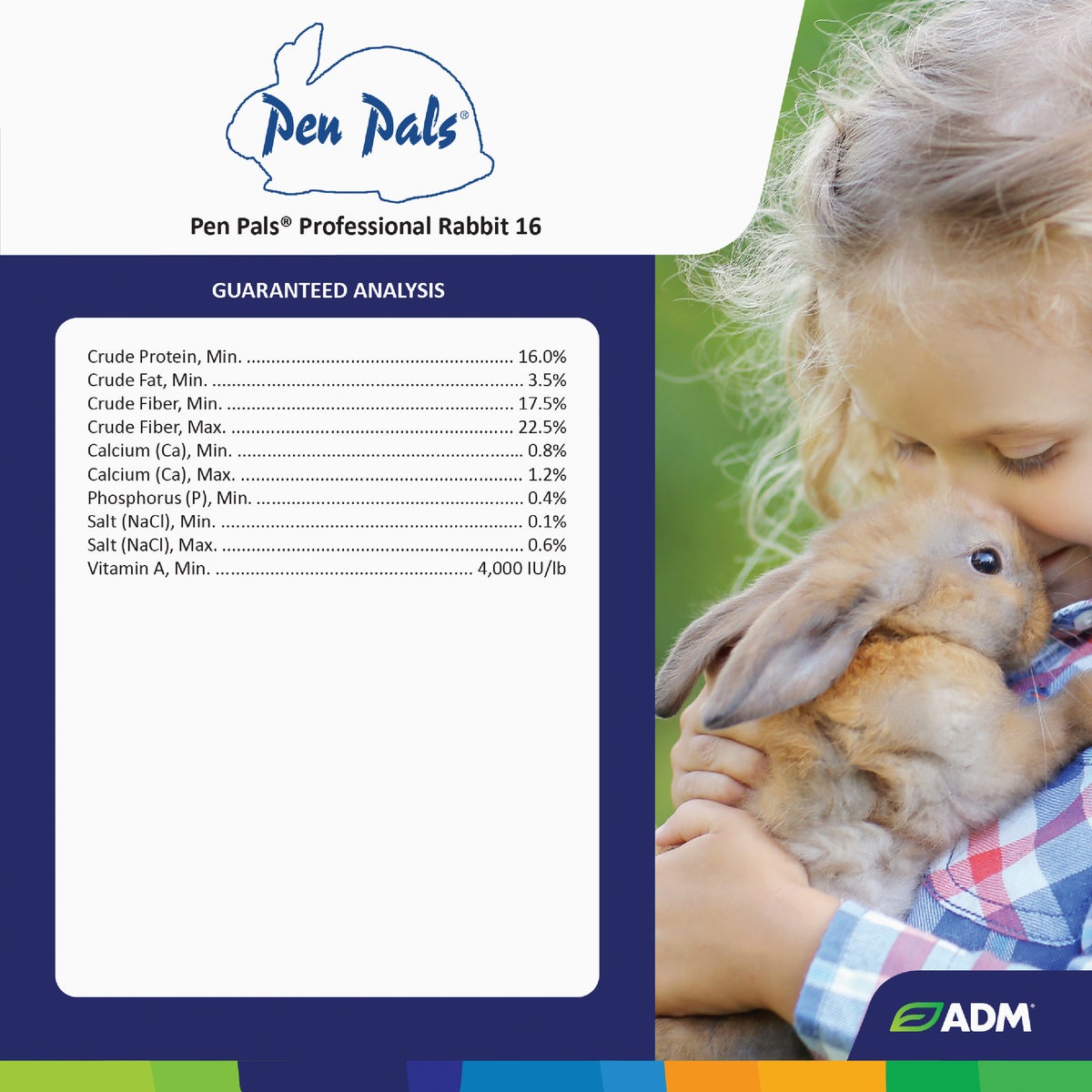 ADM Pen Pals 25 Lb. Rabbit Food Pellets Image 4