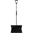 20 In. Poly Ergo Snow Shovel with Steel Wear Strip and 45 In. Steel Handle Image 2