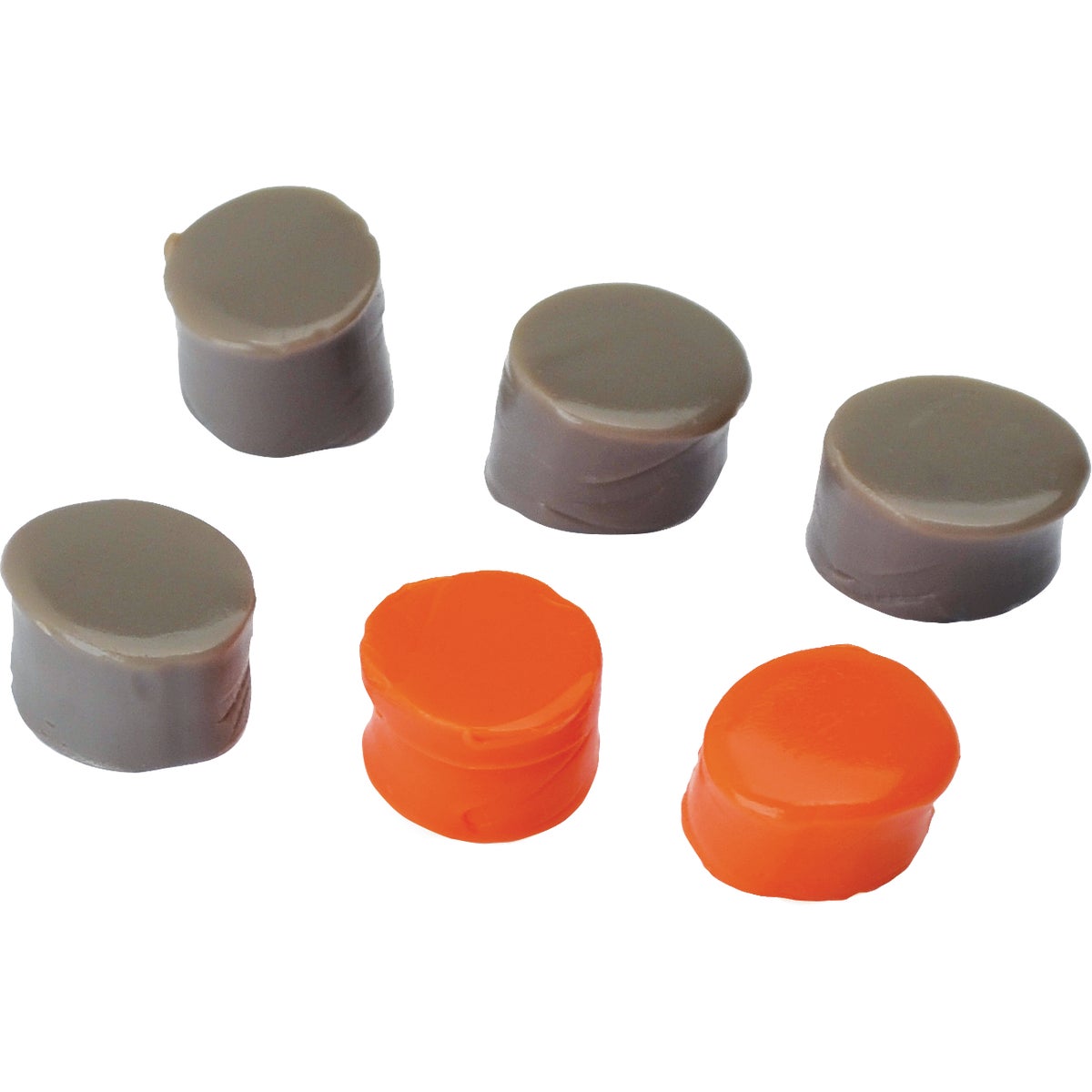 Walker's Silicone Putty Orange & Dark Earth Ear Plugs (3-Pair) Image 2