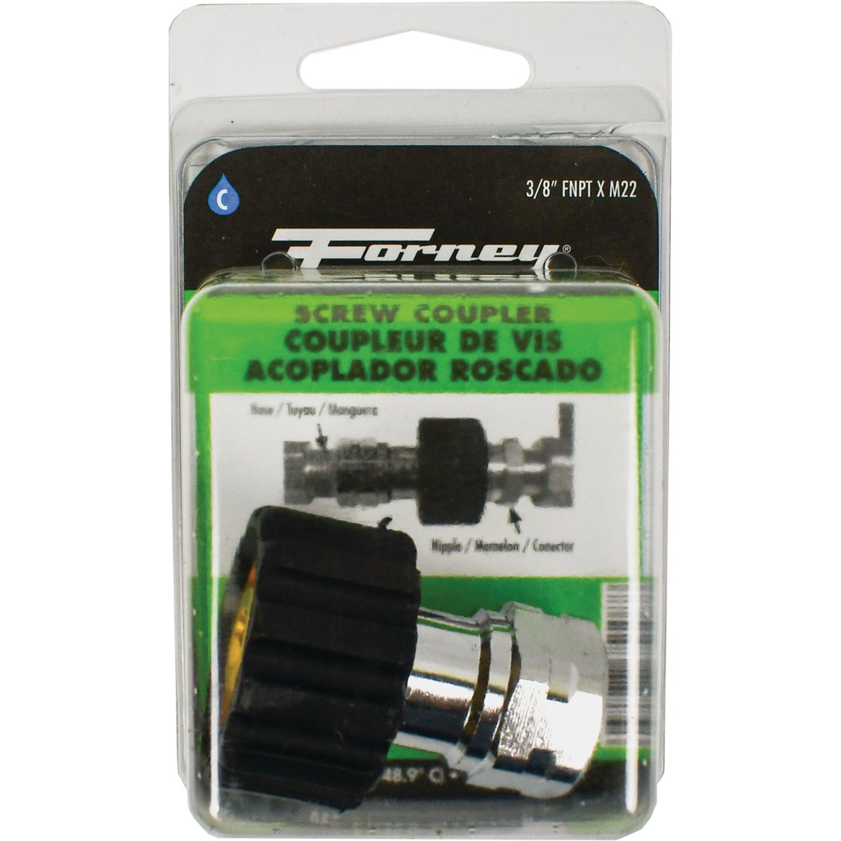 Forney M22Fx 3/8 In. Female Screw Pressure Washer Coupling Image 2