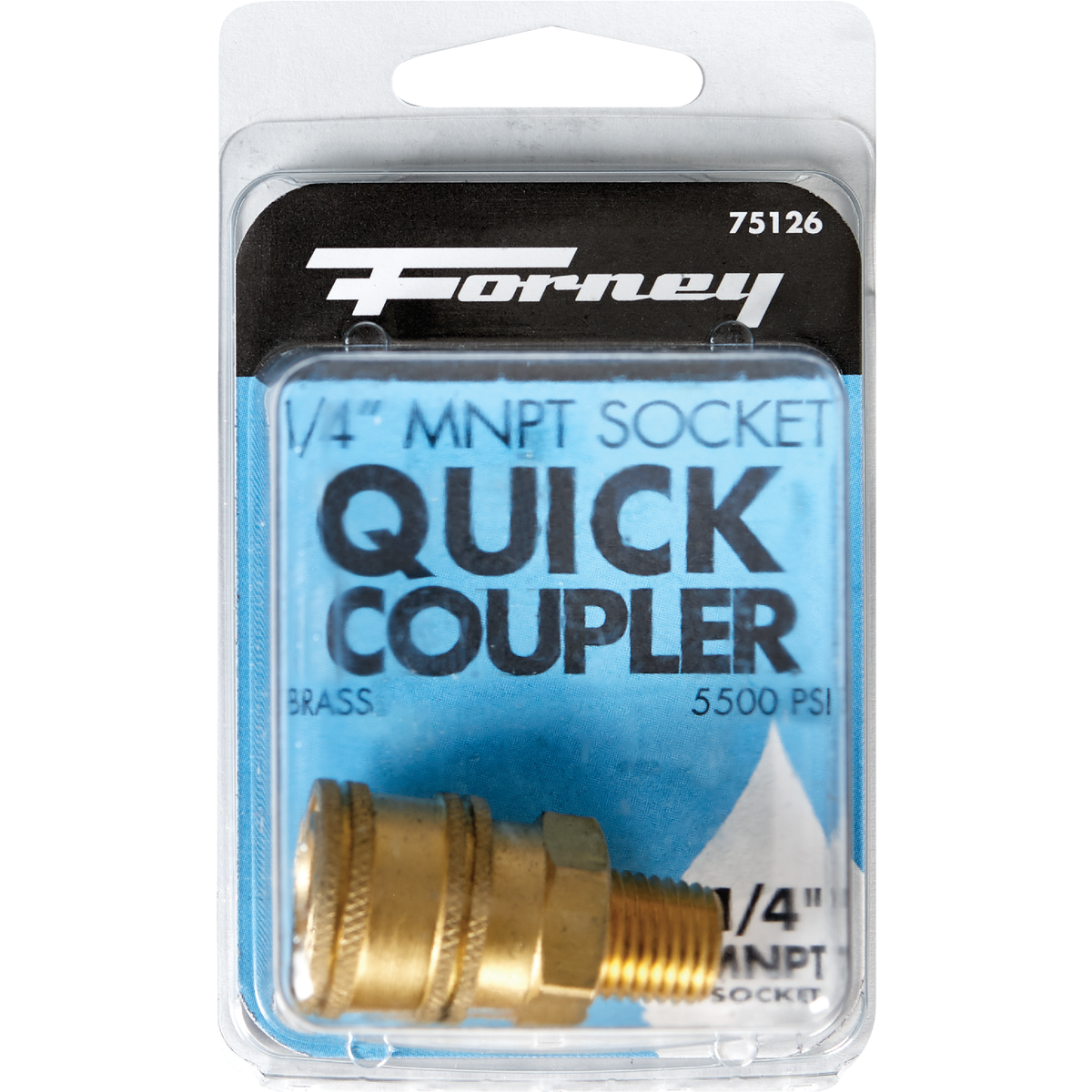 Forney 1/4 In. Male Quick Coupler Pressure Washer Socket Image 2
