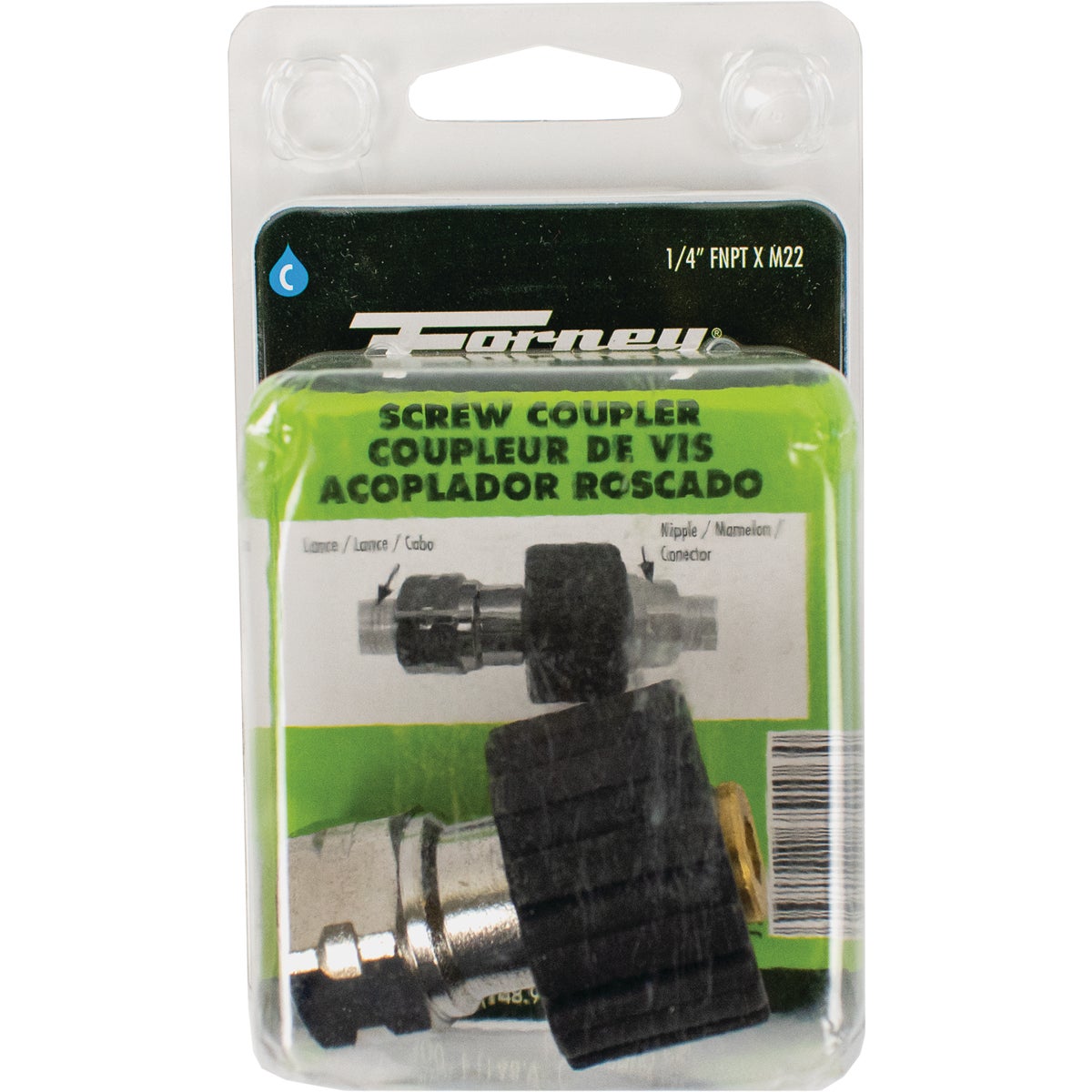 Forney M22F x 1/4 In. Female Screw Pressure Washer Coupling Image 2