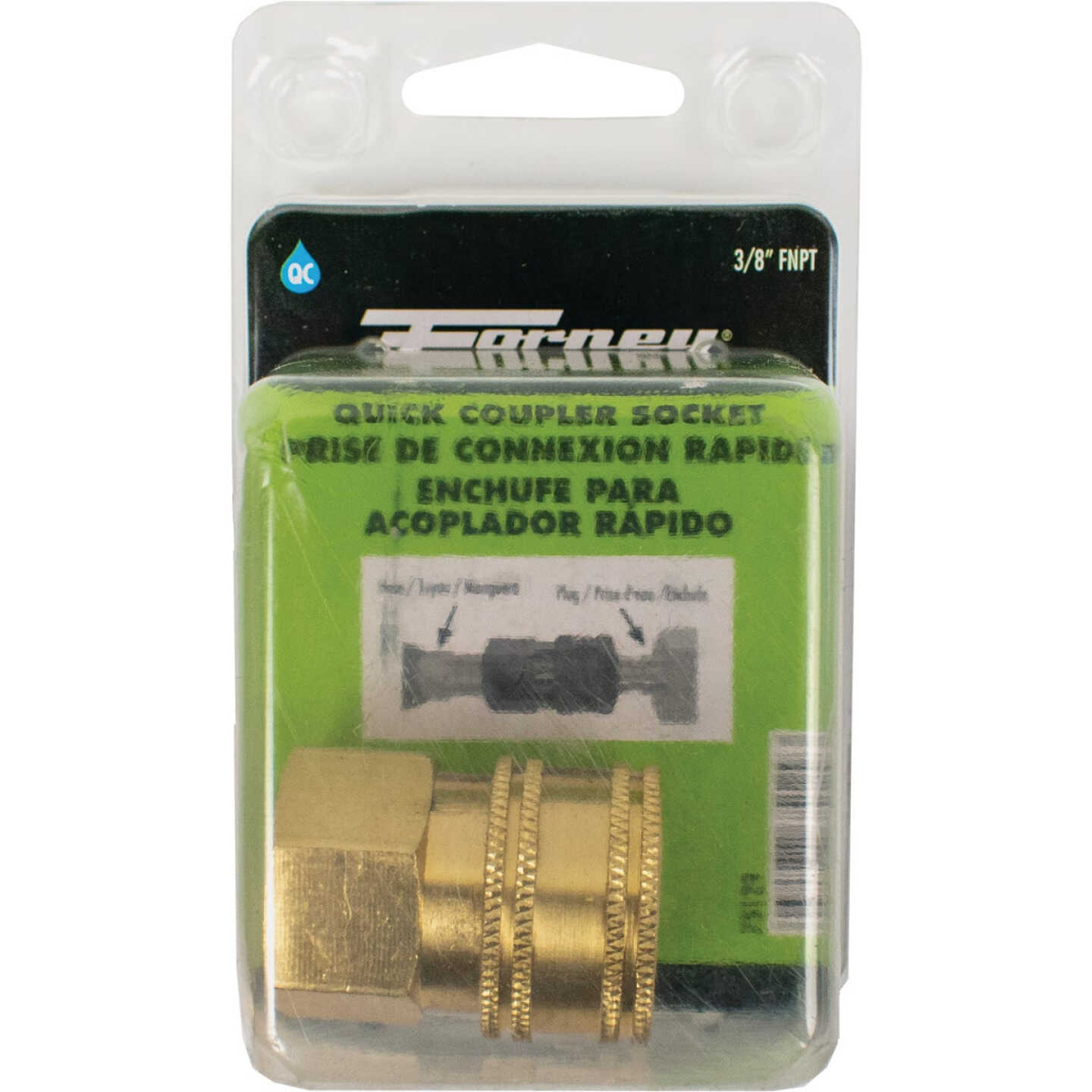 Forney 3/8 Female Quick Coupler Pressure Washer Socket Image 2