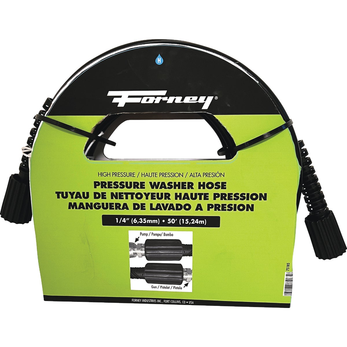 Forney 1/4 In. x 50 Ft. 3000 psi Female Pressure Washer Hose Image 2