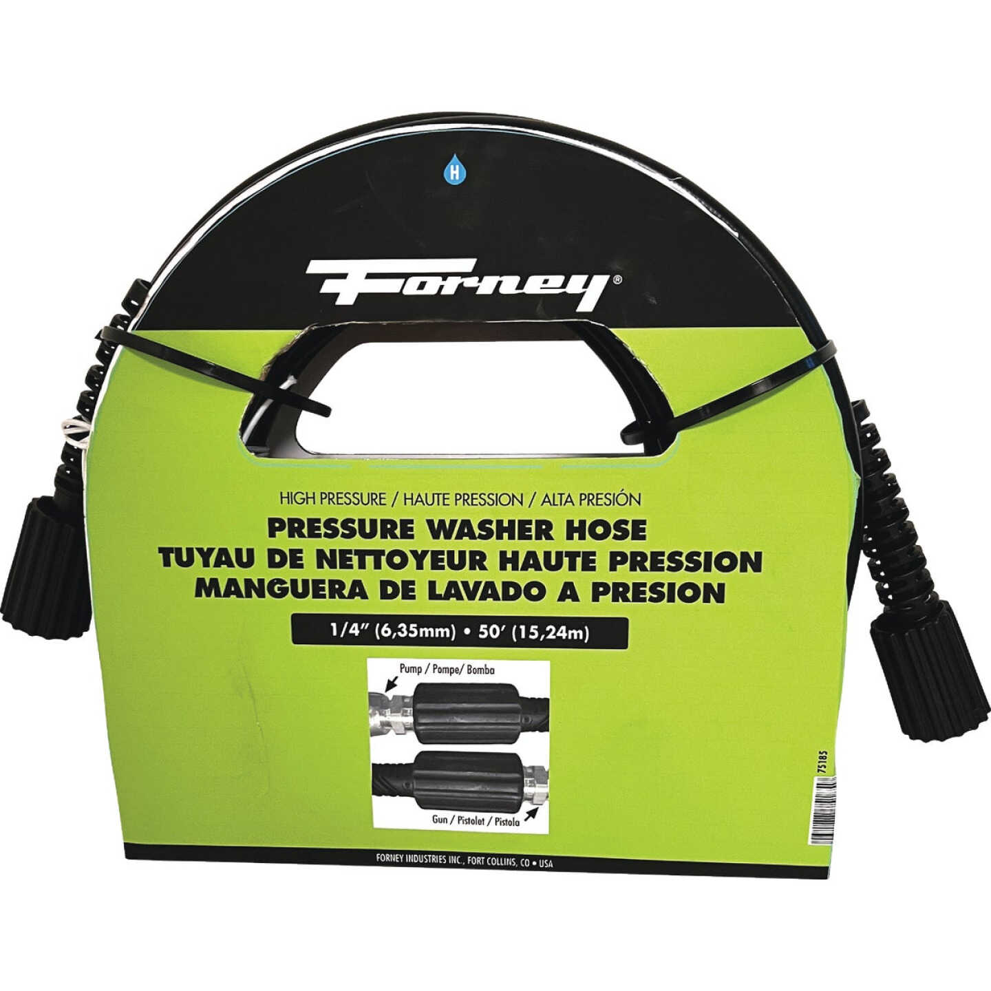 Forney 1/4 In. x 50 Ft. 3000 psi Female Pressure Washer Hose Image 2