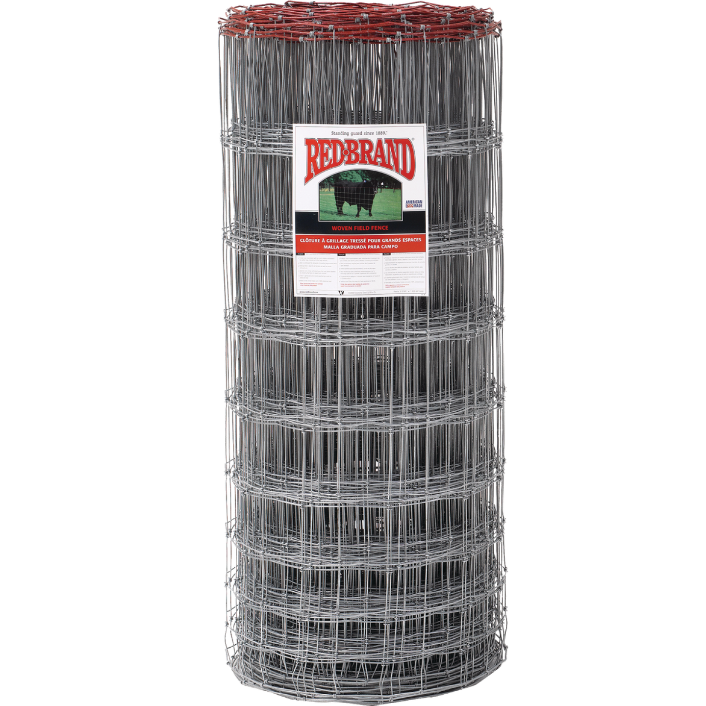 Keystone Red Brand Square Deal Knot 47 In. H. x 330 Ft. L. Galvanized Steel Field Fence Image 1