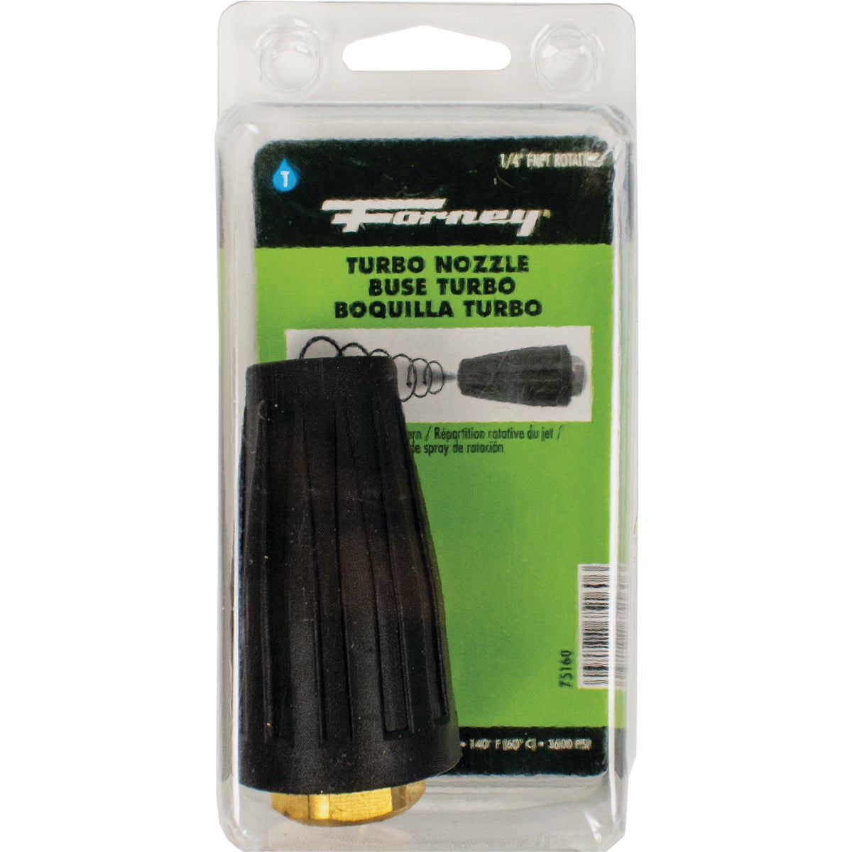 Forney 3600 psi Rotating Turbo Pressure Washer Nozzle Image 2