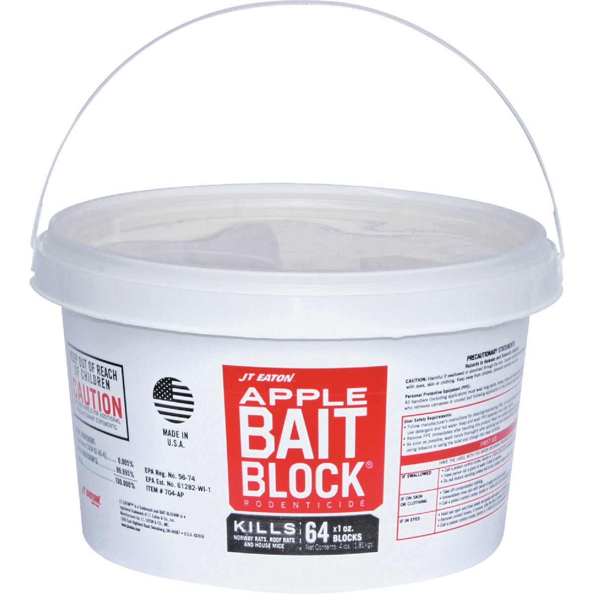 JT Eaton Bait Block Rat & Mouse Poison (64-Pack)