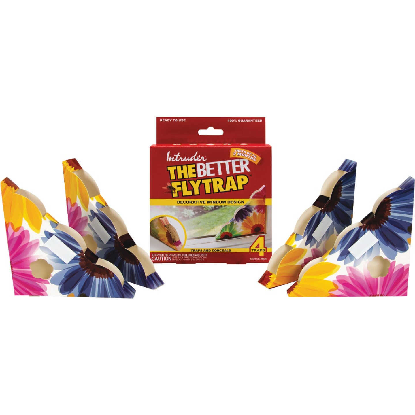 Intruder The Better Flytrap Disposable Indoor Fly Trap (4-Pack) Image 1