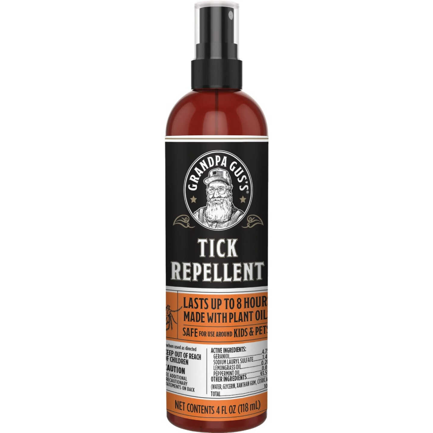 Grandpa Gus's 4 Oz. All Natural Tick Repellent Pump Spray Image 1