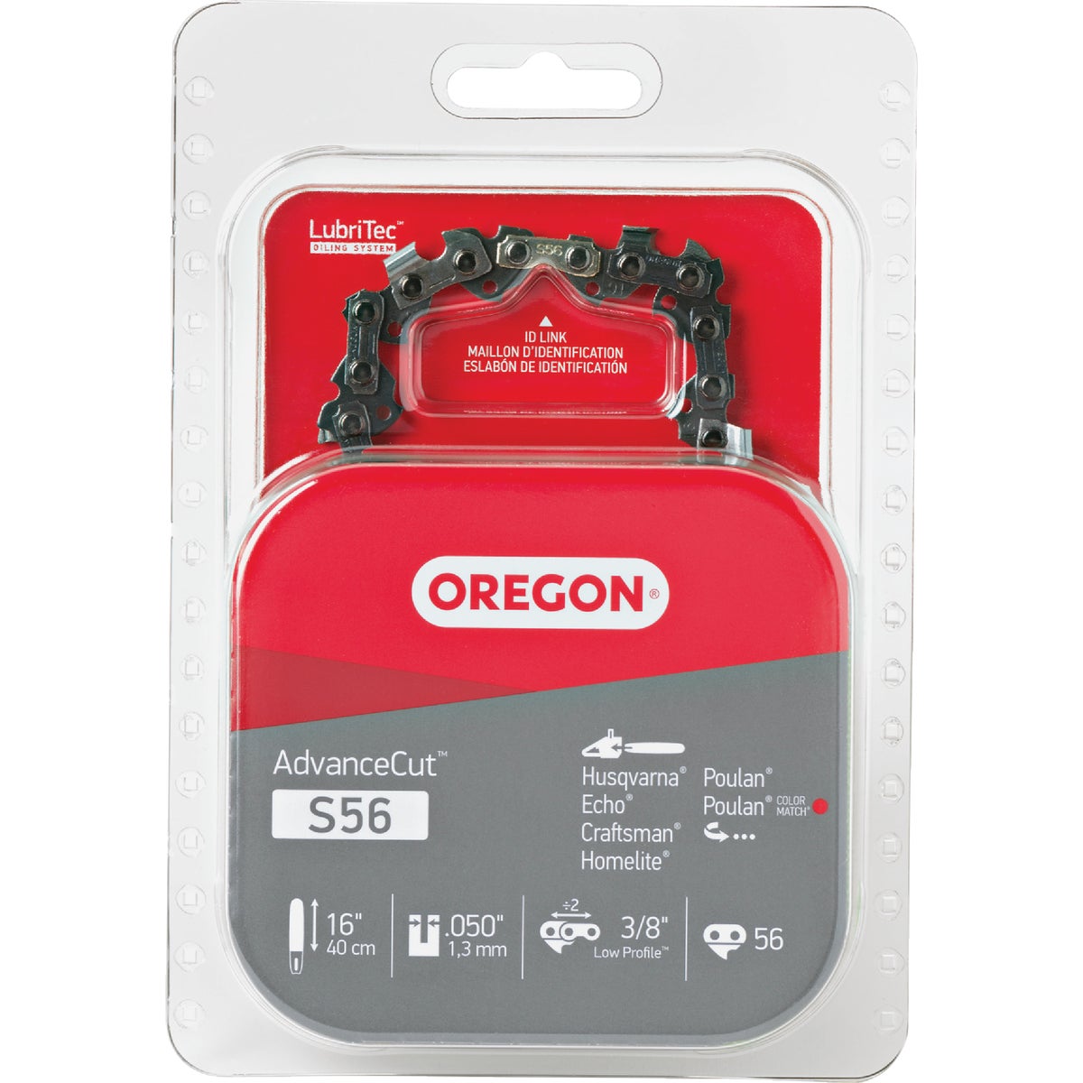 Oregon S56 AdvanceCut Chainsaw Chain for 16 In. Bar - 56 Drive Links Image 1