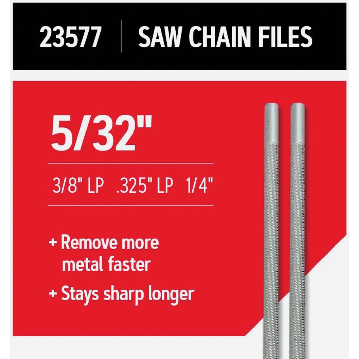 Oregon 5/32 In. Saw Chain File (2-Count) Image 2