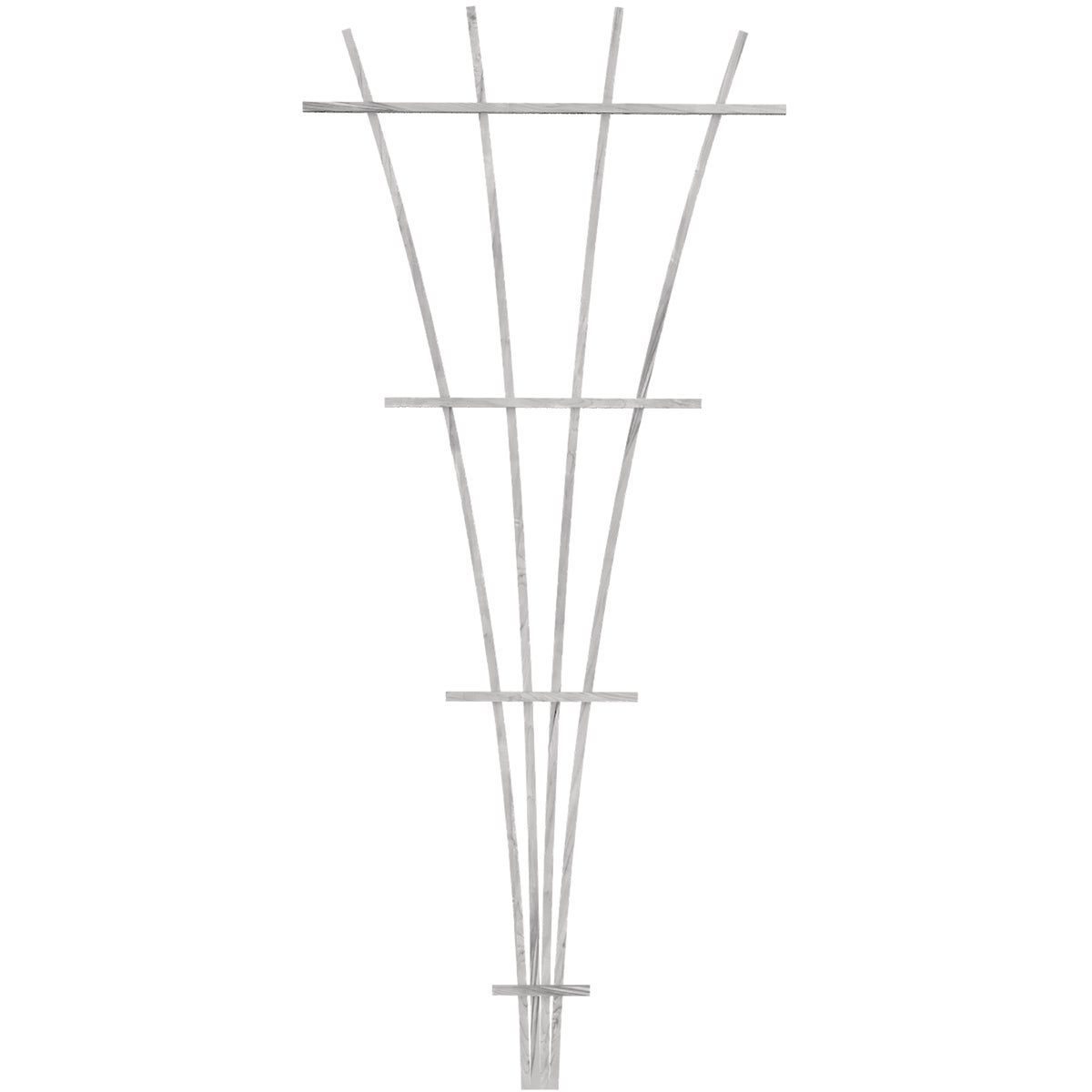 Panacea 72 In. White Wood Fan Trellis