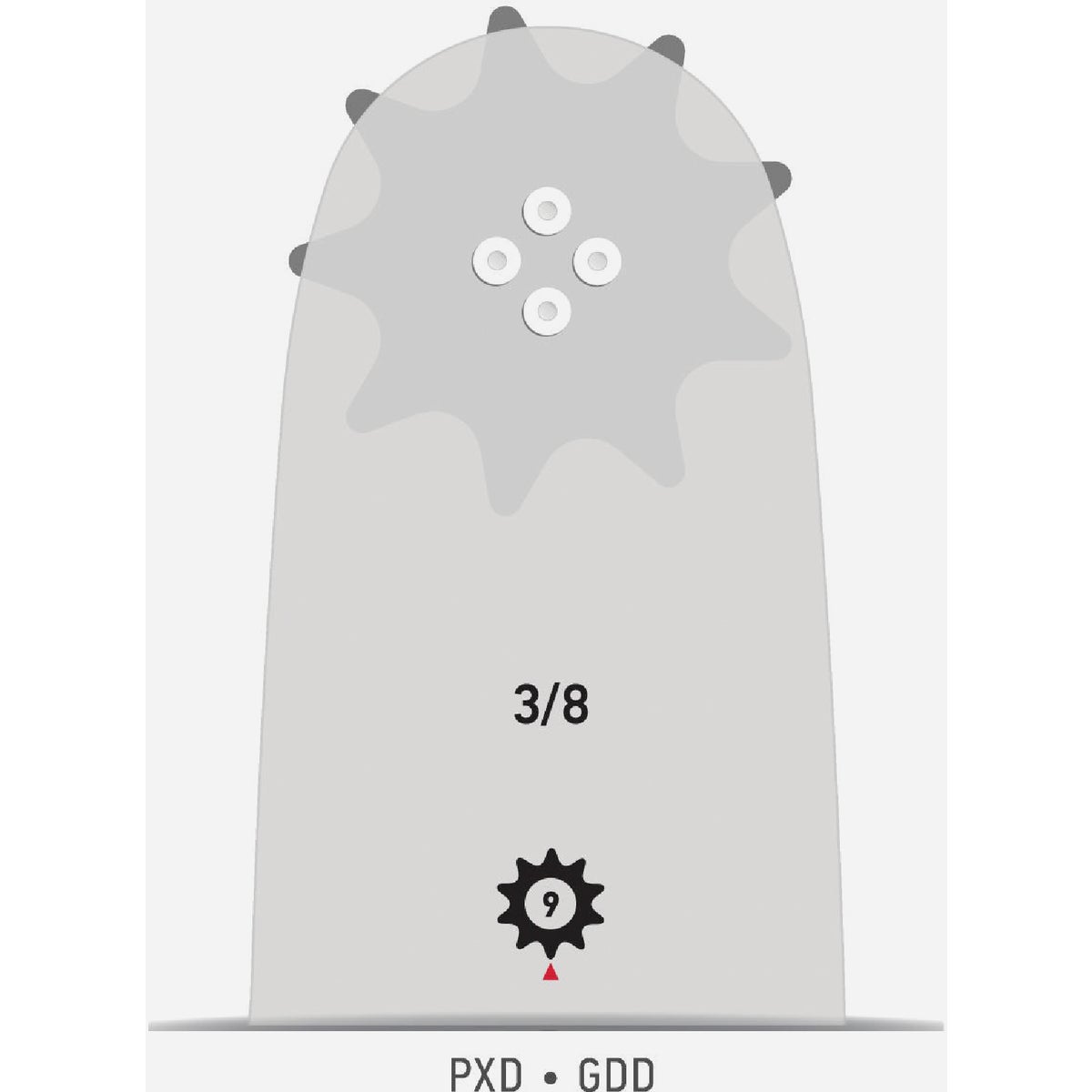 Oregon AdvanceCut 16 In. 60 Drive Links Reversible Bar & D60 Chain Replacement Combo Image 4