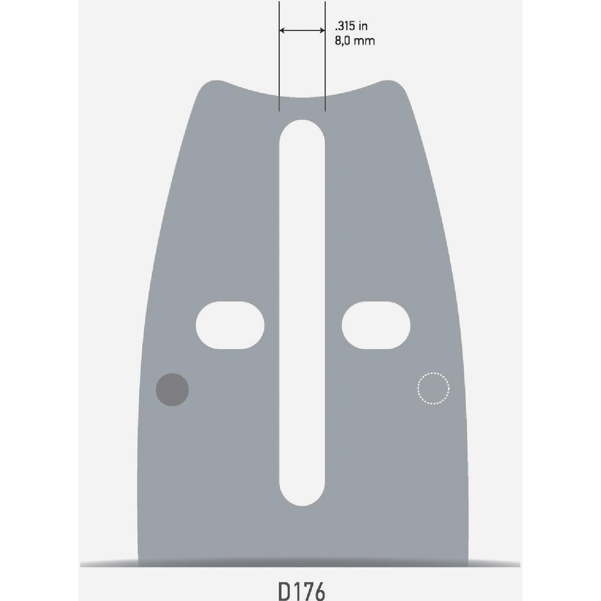 Oregon AdvanceCut 16 In. 60 Drive Links Reversible Bar & D60 Chain Replacement Combo Image 3