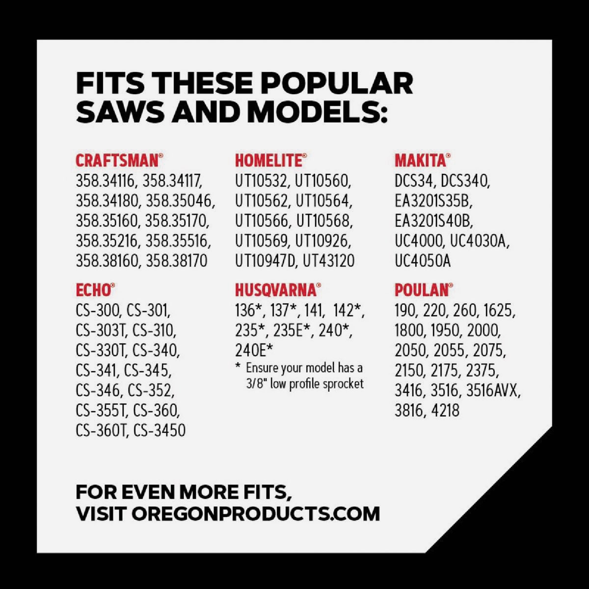 Oregon AdvanceCut 16 In. 56 Drive Links Reversible Bar & S56 Chain Replacement Combo Image 4