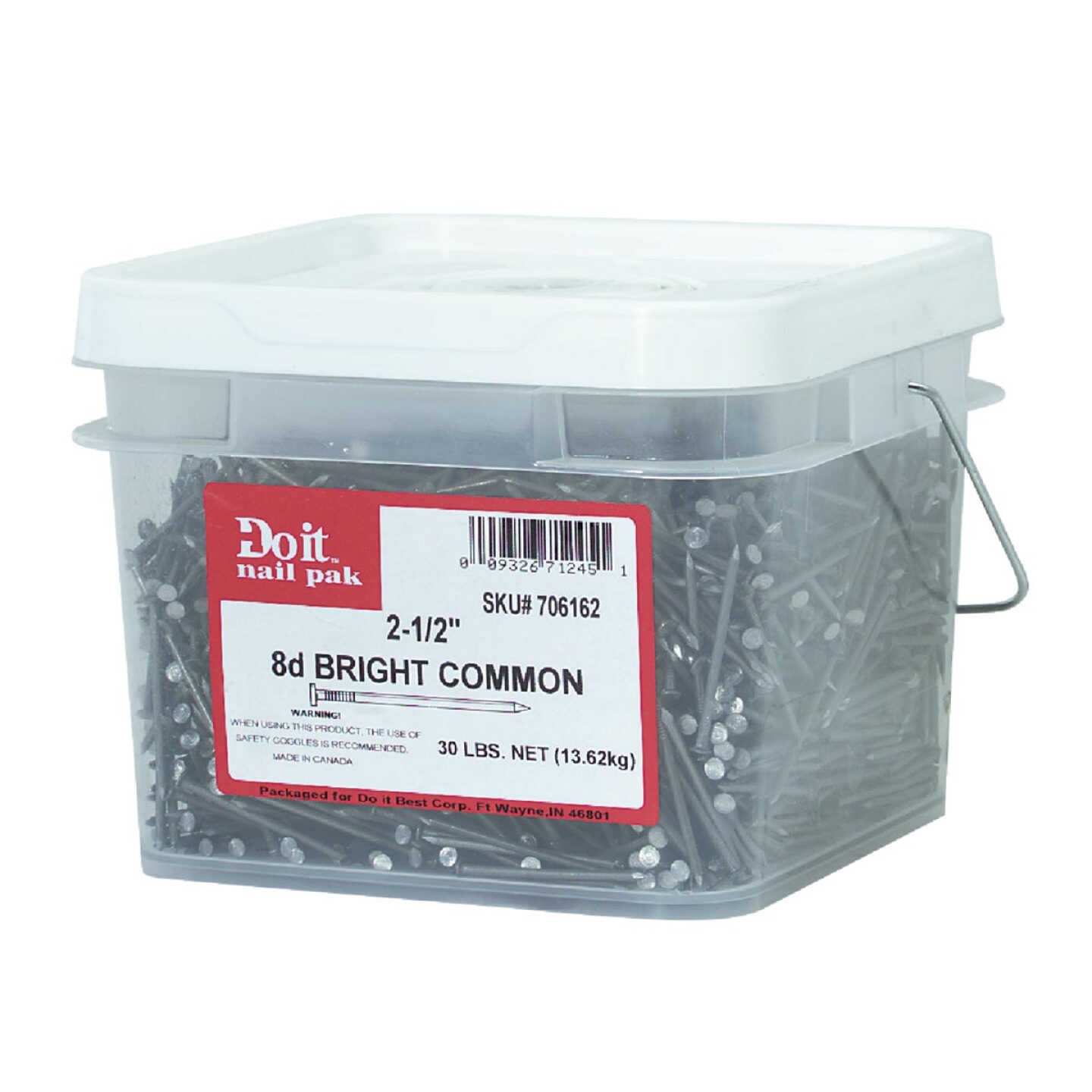 Do it Best 2-1/2 In. x 10.25 ga x 8d Bright Common Nails (3030-Count, 30 Lb.) Image 2