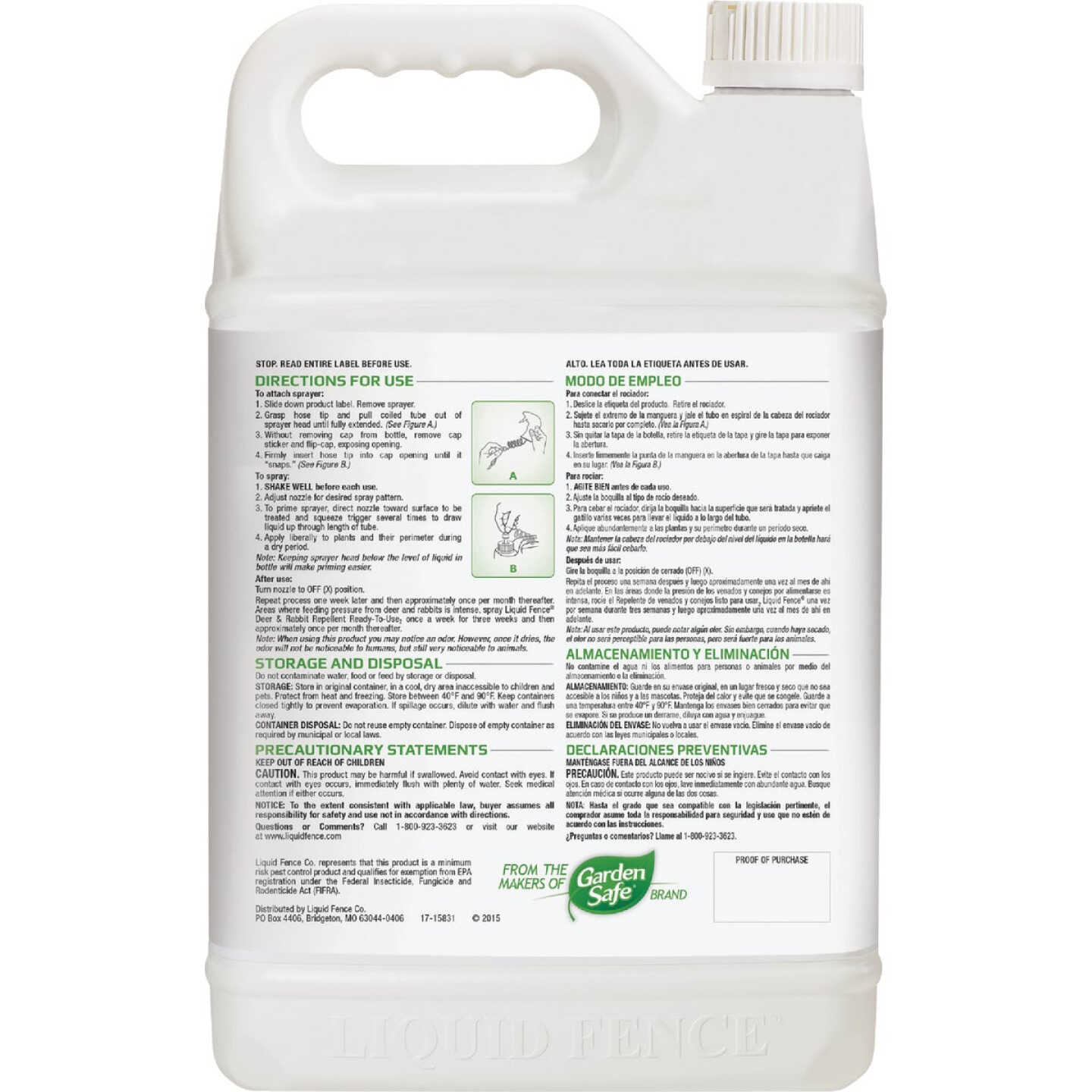 Liquid Fence 1 Gal. Ready To Use Deer & Rabbit Repellent Image 4