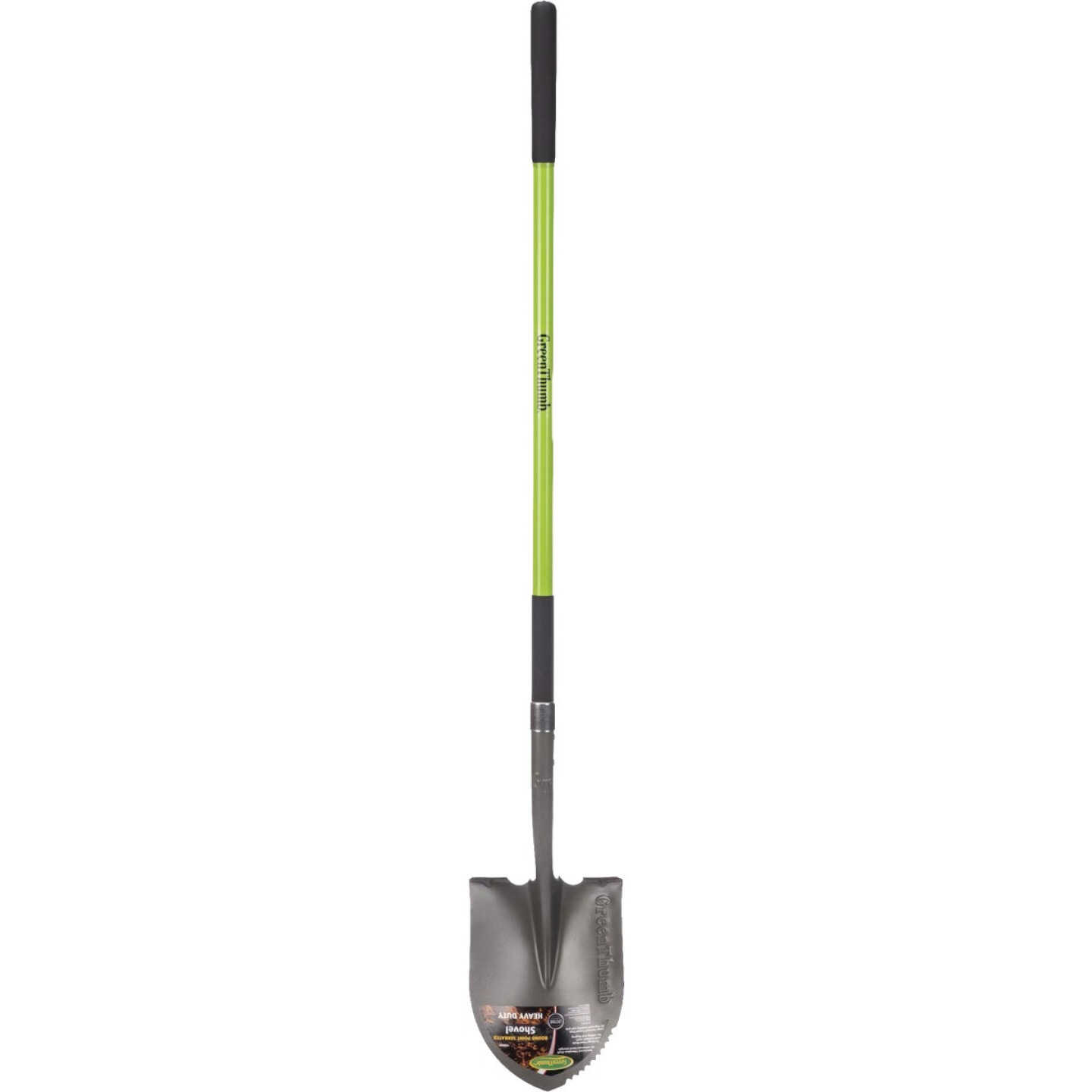 Green Thumb 48 In. Fiberglass Handle Round Point Shovel Image 1