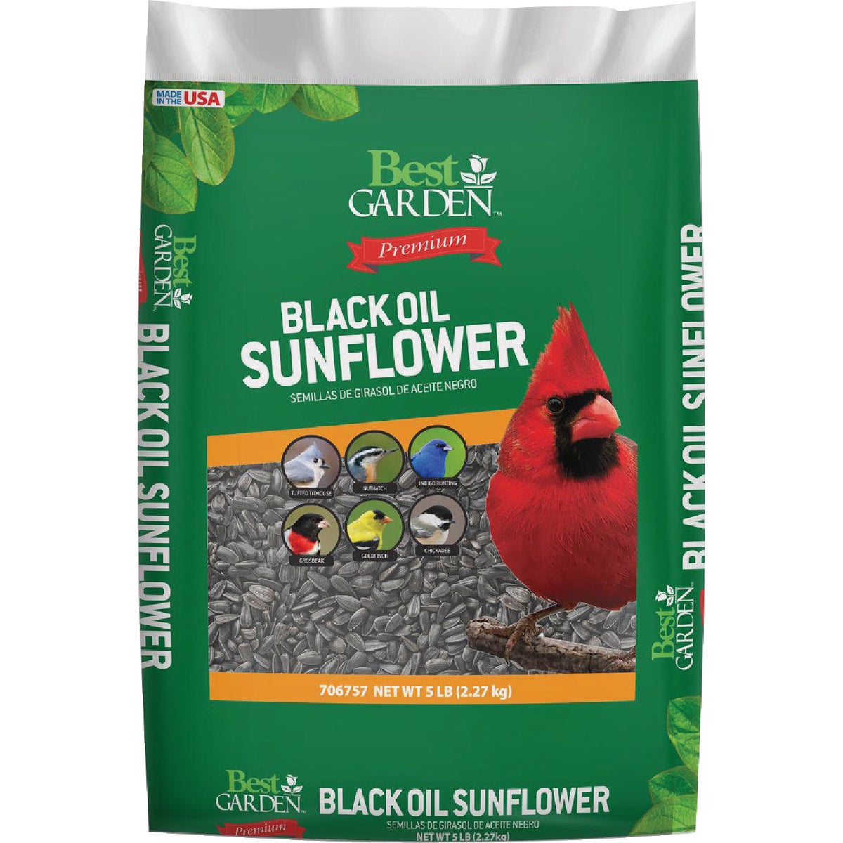 Best Garden 5 Lb. Black Oil Sunflower Wild Bird Seed Image 1