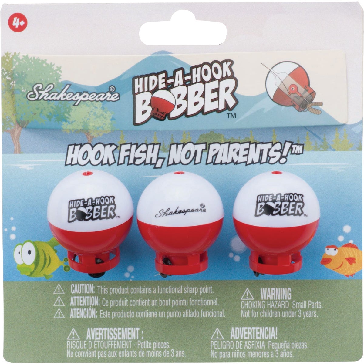 Shakespeare Hide-A-Hook Bobber (3-Pack)