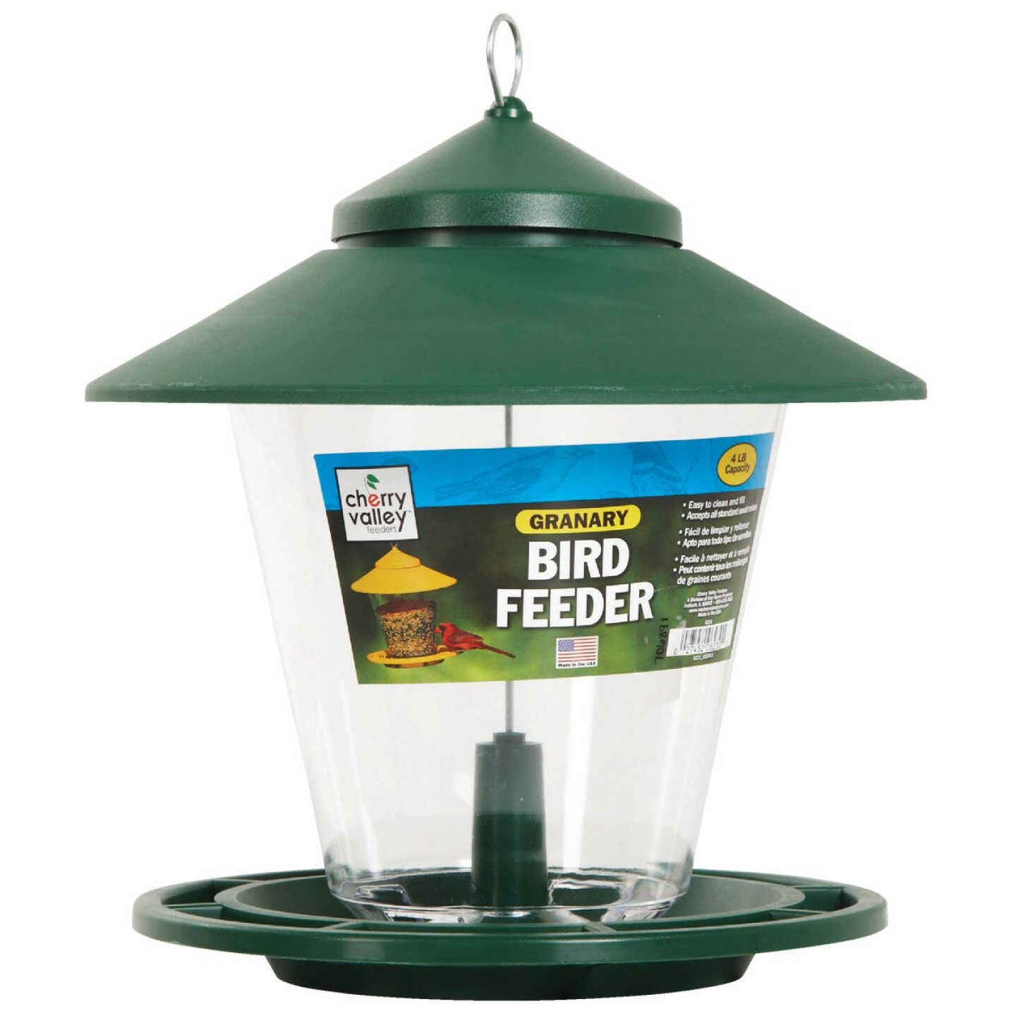 Cherry Valley Plastic Hopper Bird Feeder, 4 Lb. Image 2