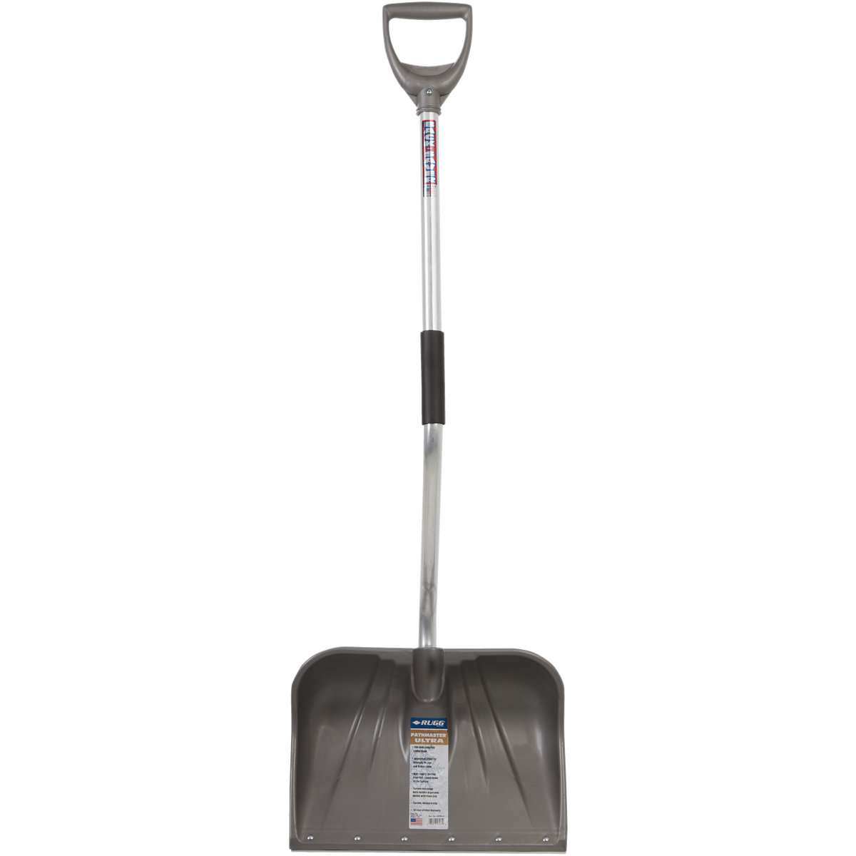 Rugg Pathmaster Back-Saver 18 In. Poly Snow Shovel with 42.5 In. Aluminum Handle Image 2