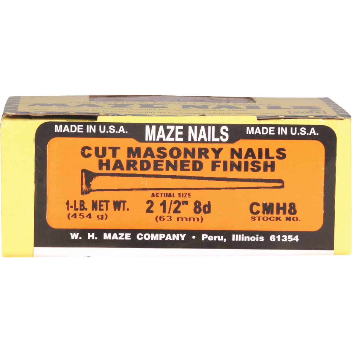 Maze 8d x 2-1/2 In. Hardened Steel Tapered Masonry Nails (64 Ct., 1 Lb.)  Image 2