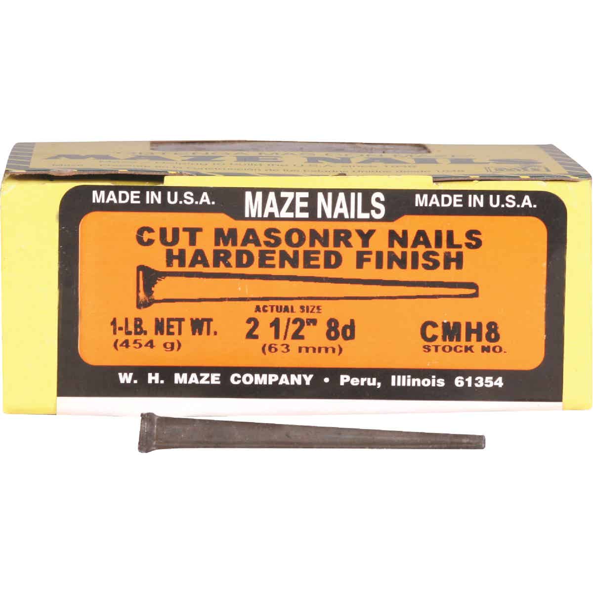 Maze 8d x 2-1/2 In. Hardened Steel Tapered Masonry Nails (64 Ct., 1 Lb.)  Image 3