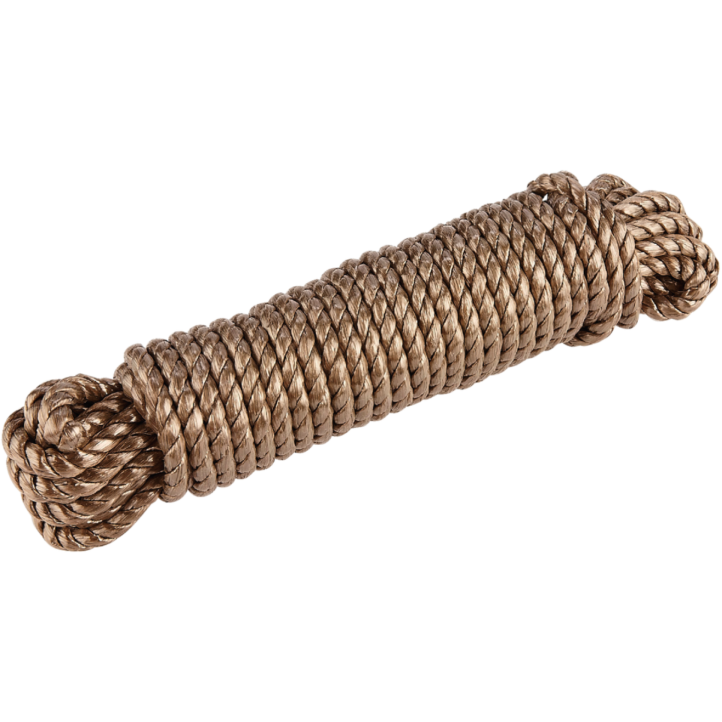 Do it Best 3/8 In. x 50 Ft. Natural Twisted Unmanila Polypropylene Packaged Rope Image 1