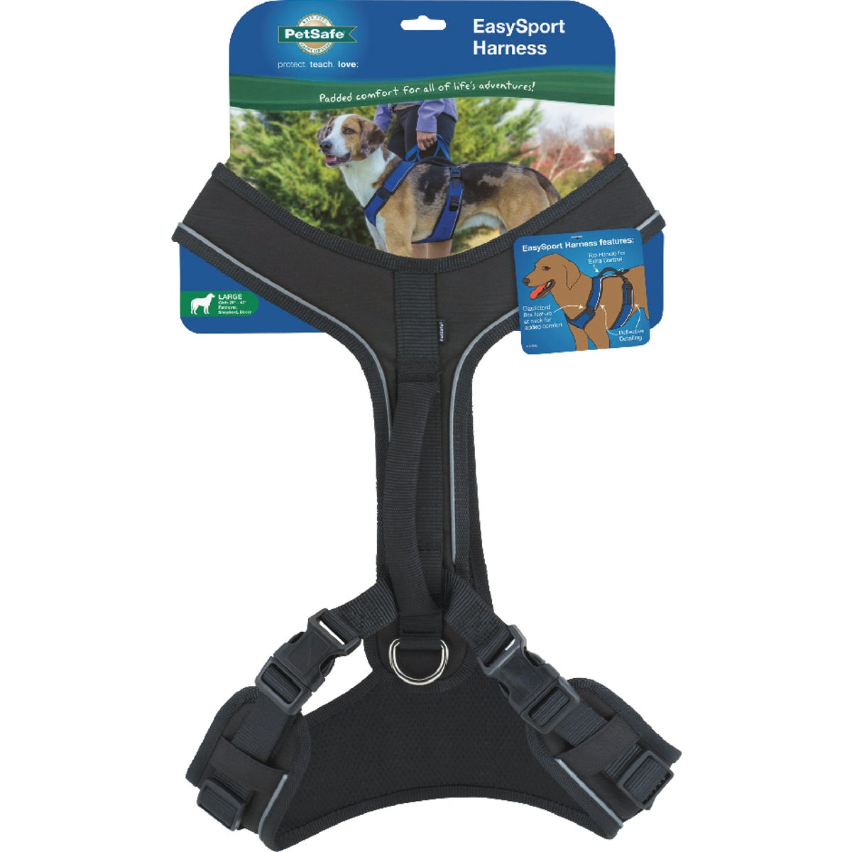 PetSafe EasySport Large Black Dog Harness