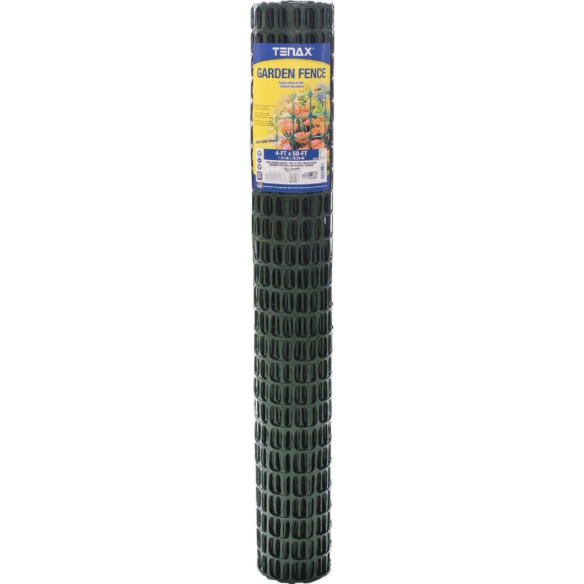 Tenax 4 Ft. H. x 50 Ft. L. High-Density Polyethylene Garden Fence, Green
