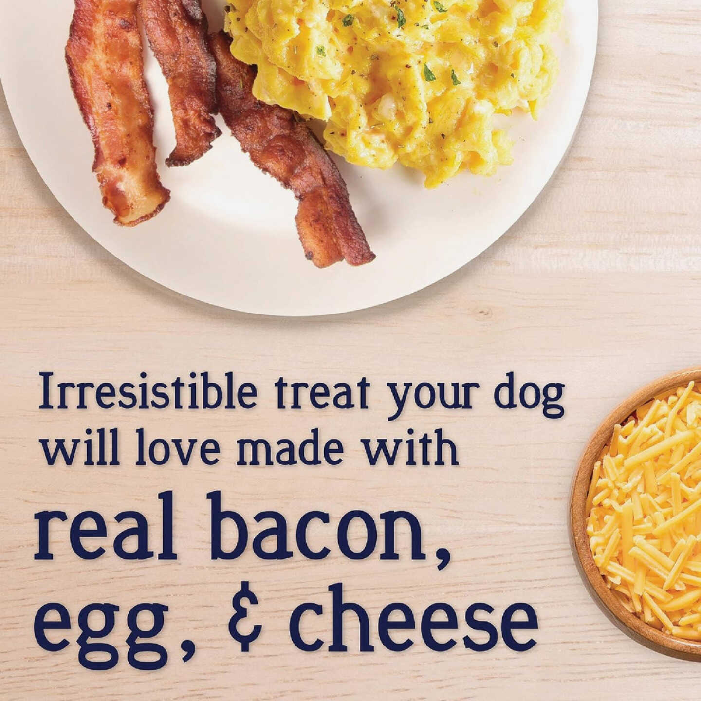 Stewart PuffPops 2.8 Oz. Bacon, Egg, & Cheese Freeze-Dried Dog Treats Image 3
