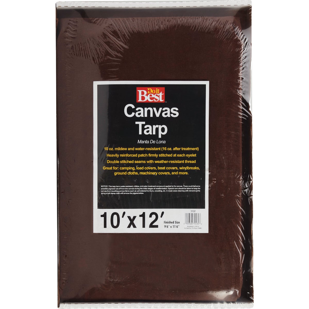 Do it Best 10 Oz. 10 Ft. x 12 Ft. Canvas Tarp Image 2