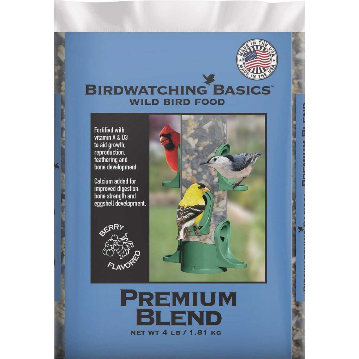Birdwatching Basics 4 Lb. Premium Blend Wild Bird Food Image 1
