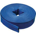Apache 2 In. x 100 Ft. Blue Reinforced PVC Lay Flat Discharge Hose, Bulk Image 1