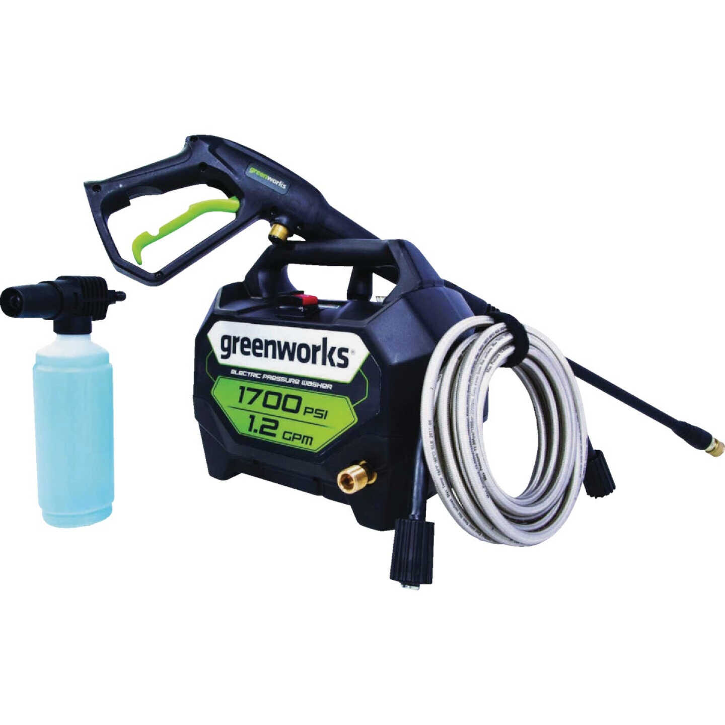Greenworks 1700 PSI 1.2 GPM Cold Water Handheld Corded Electric Pressure Washer Image 1