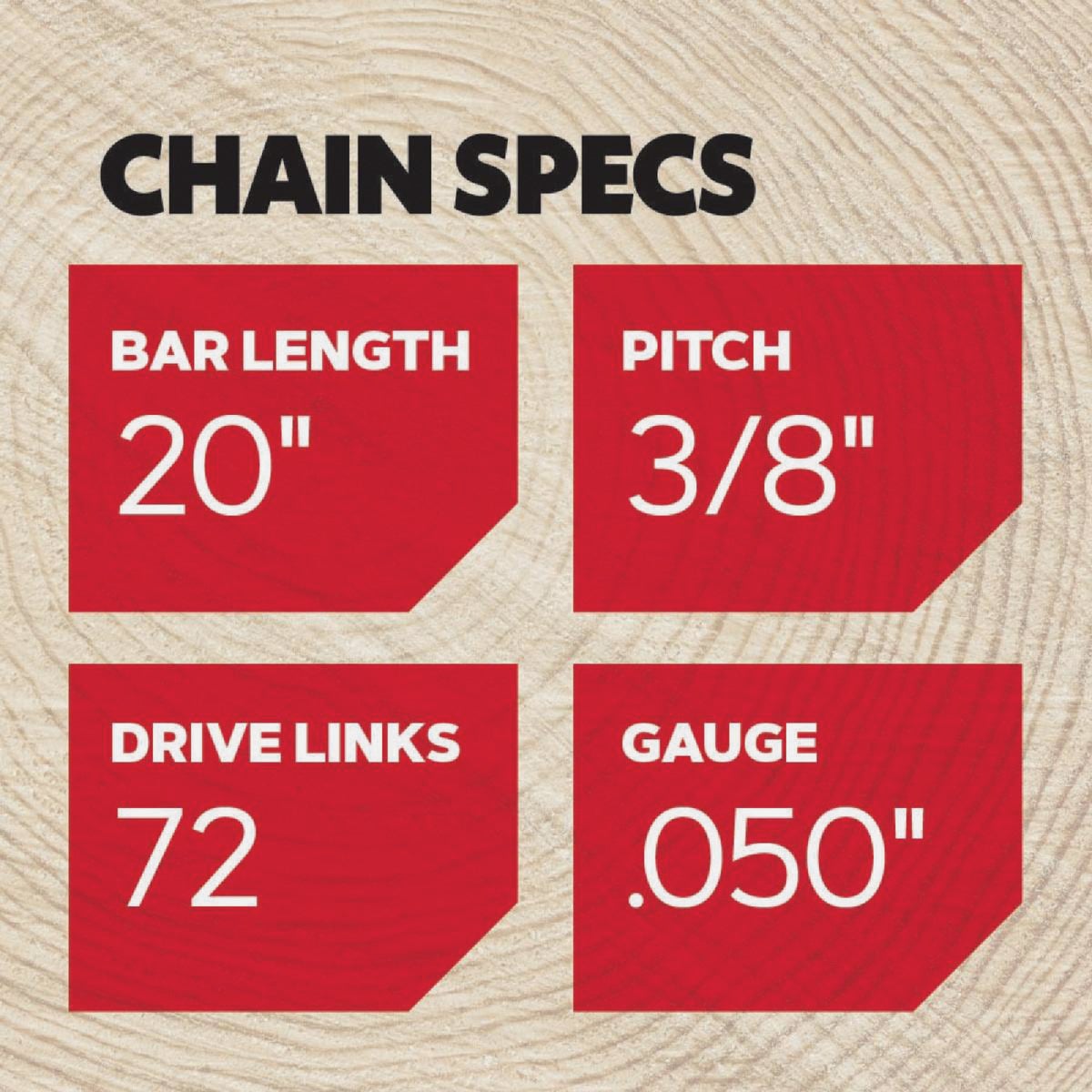 Oregon D72 AdvanceCut Chainsaw Chain for 20 in. Bar -72 Drive Links  fits Husqvarna, Stihl, Dolmar, Jonsered and more Image 5
