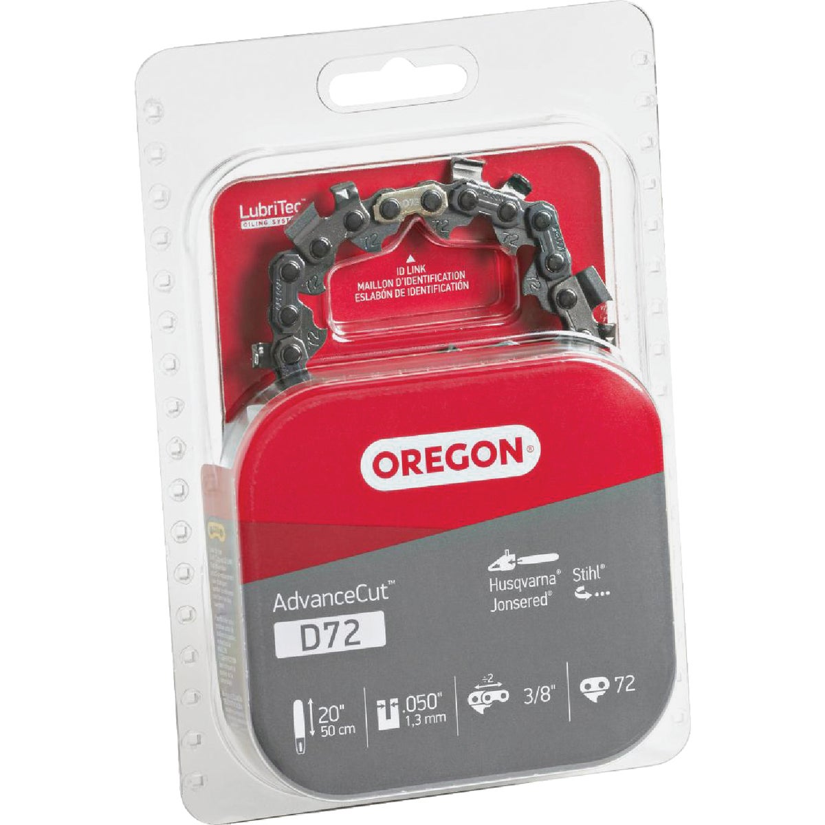 Oregon D72 AdvanceCut Chainsaw Chain for 20 in. Bar -72 Drive Links  fits Husqvarna, Stihl, Dolmar, Jonsered and more Image 7