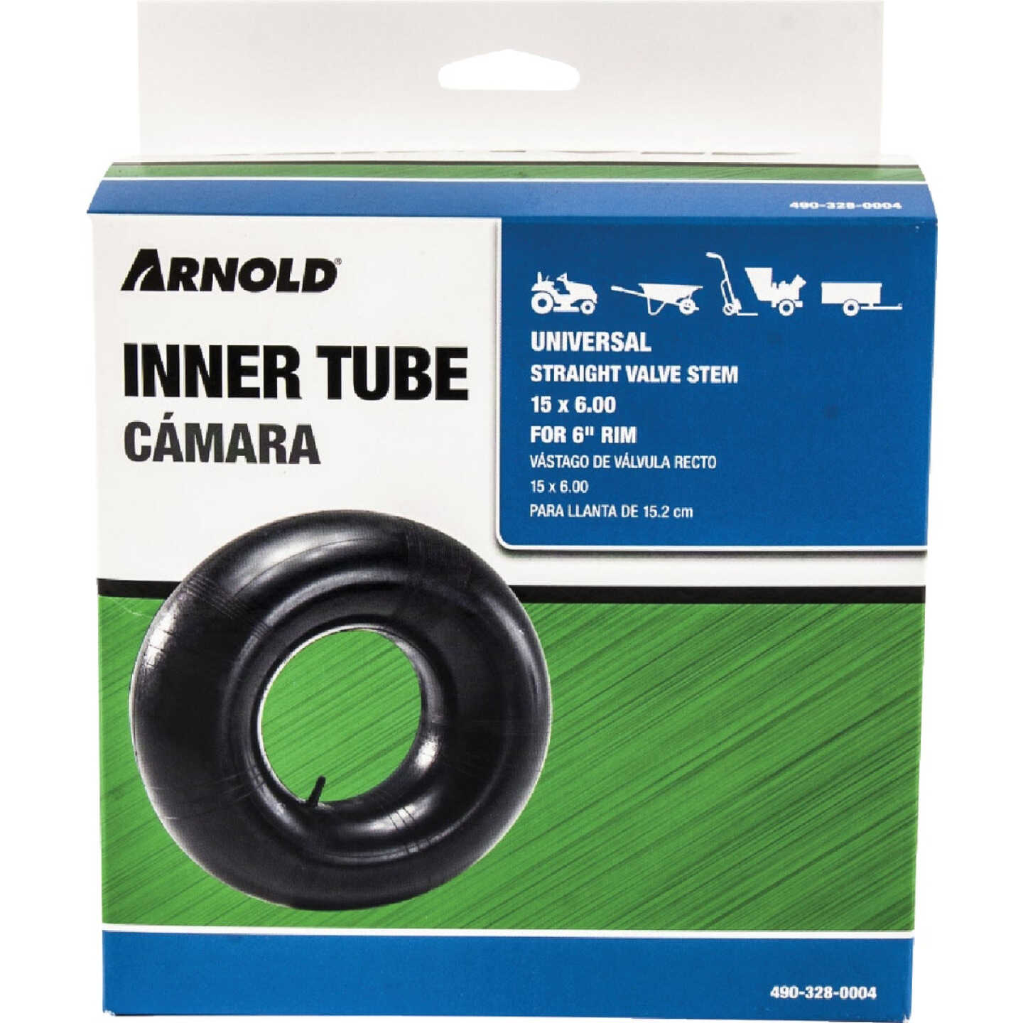 Arnold 15 In. x 6 In. Replacement Lawn Mower Inner Tube Image 1