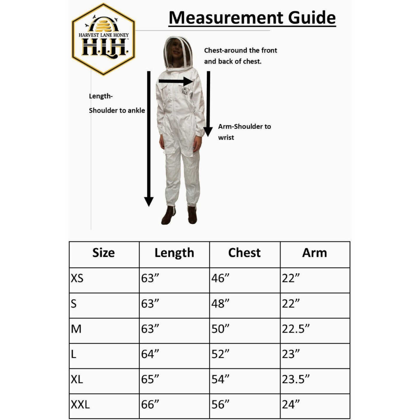 Harvest Lane Honey Medium Beekeeping Suit Image 2