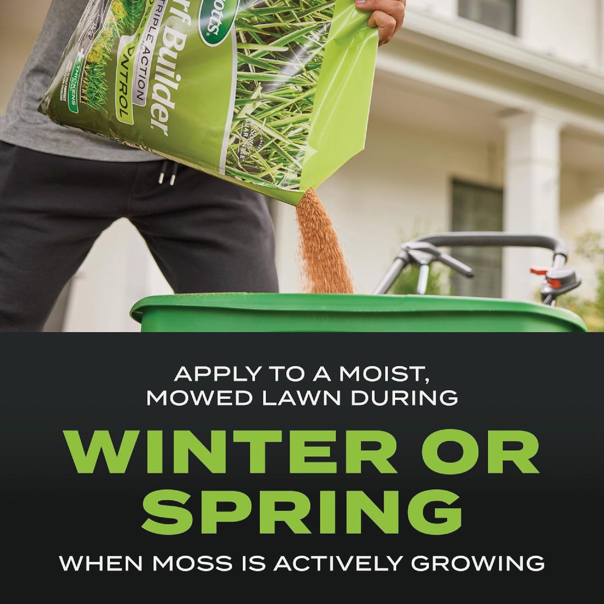 Scotts Turf Builder Triple Action 4000 Sq. Ft. 20 Lb. Moss Control & Lawn Fertilizer Image 3