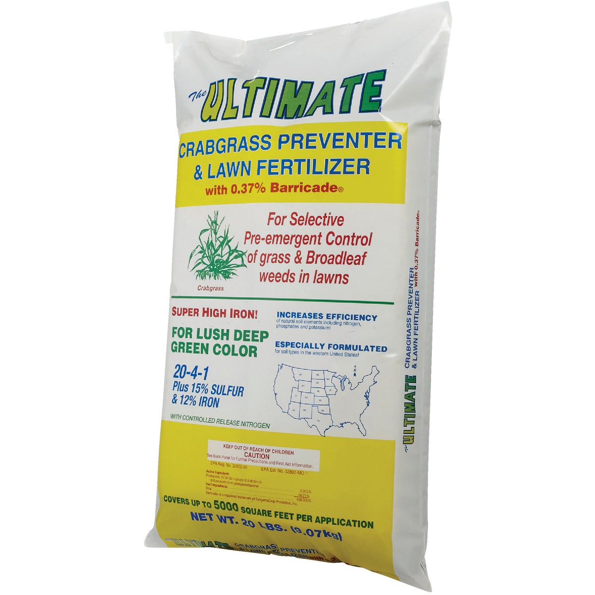Ultimate 20 Lb. 5000 Sq. Ft. 20-4-1 Lawn Fertilizer with Crabgrass Preventer Image 3