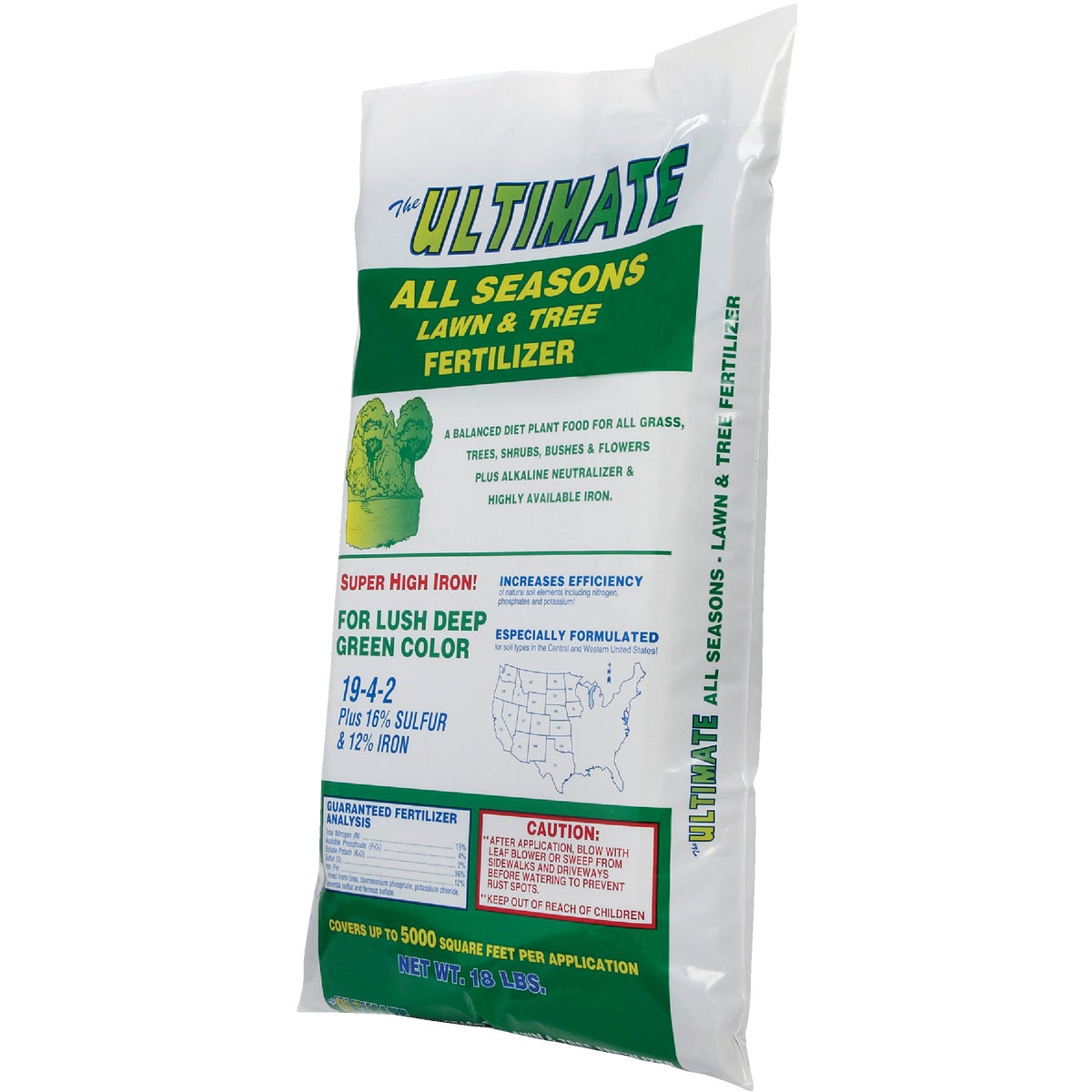 Ultimate 18 Lb. 5000 Sq. Ft. 19-4-2 All Seasons All Purpose Fertilizer Image 3