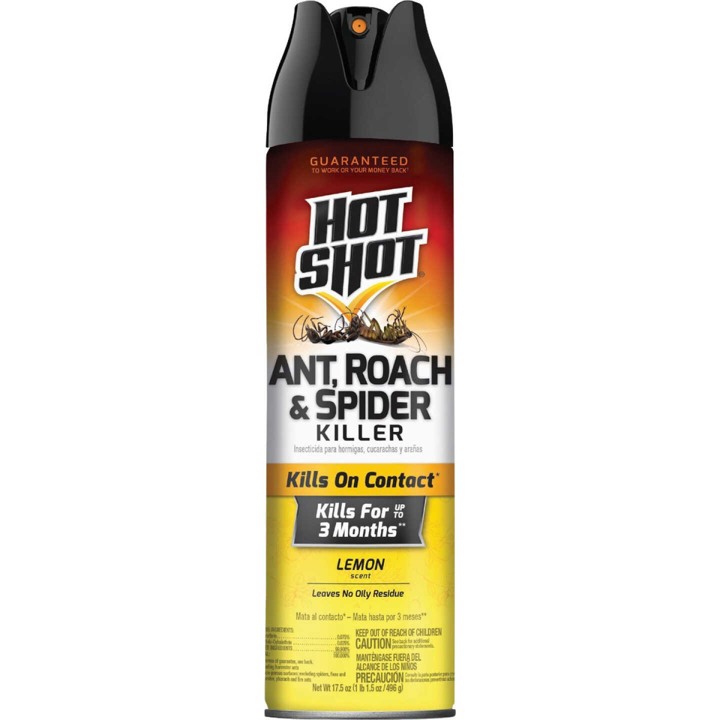 Hot Shot 17.5 Oz. Lemon Fresh Scent Aerosol Spray Ant, Roach, & Spider Killer Image 1