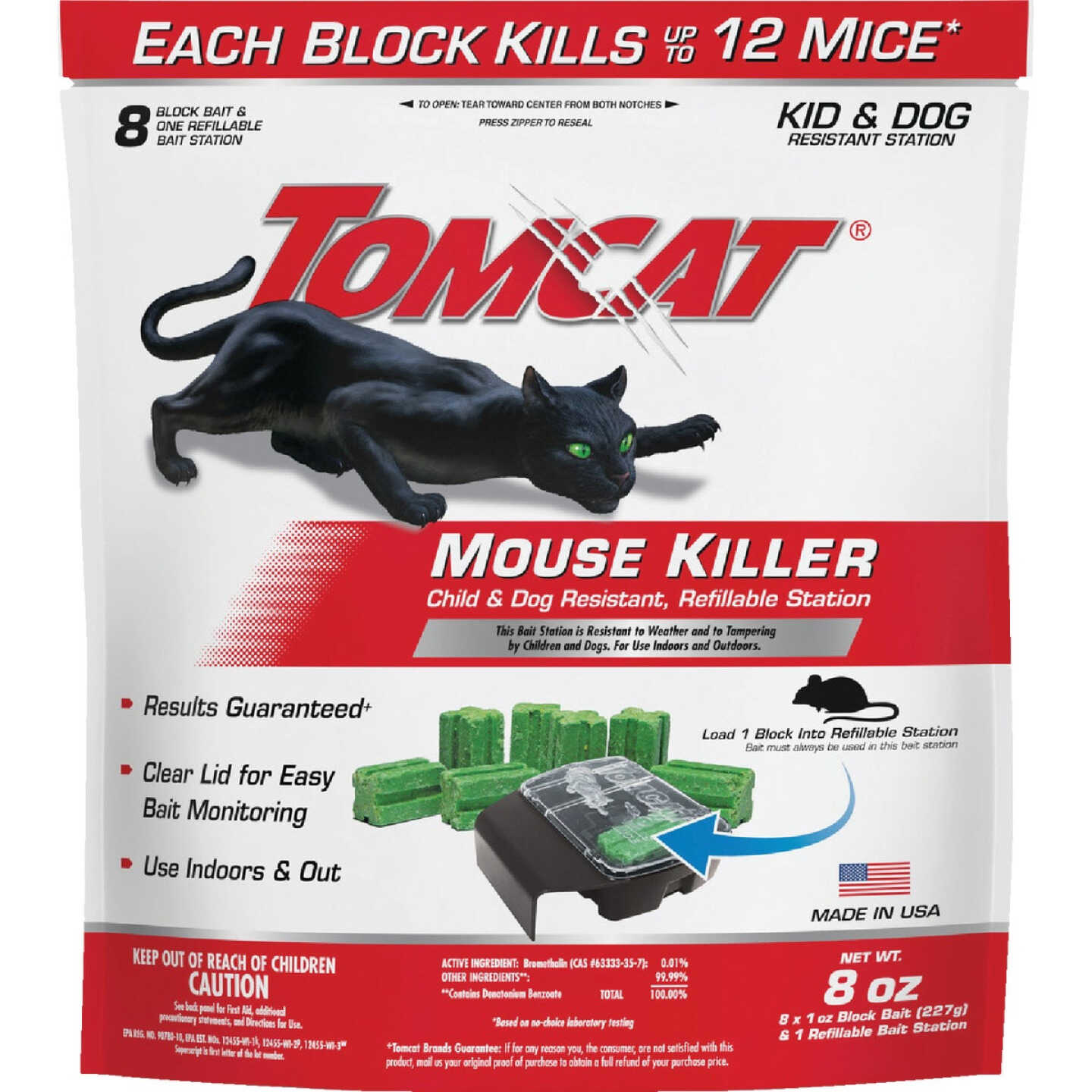 TOMCAT Refillable Bait Station Mouse Killer (8-Refill) Image 1