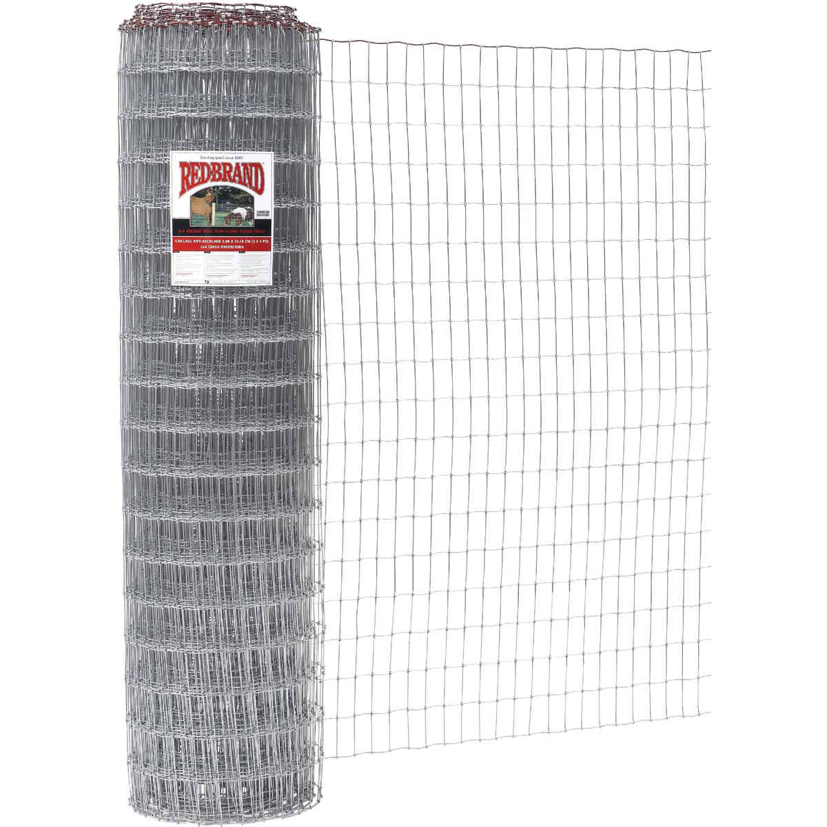 Keystone Red Brand 48 In. H. x 100 Ft. L. Galvanized Steel Class 1 Square Deal Non-Climb Horse Fence Image 1
