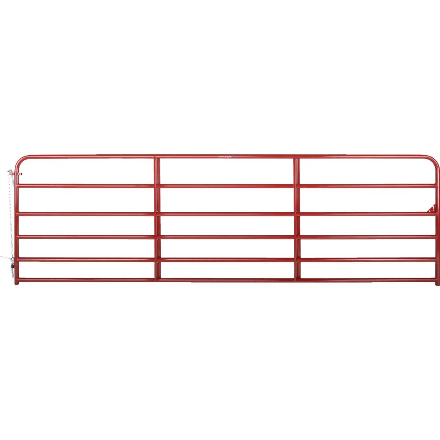 Tarter 50 In. H. x 14 Ft. L. x 1-3/4 In. Tube Diameter Red Economy Tube Gate Image 1