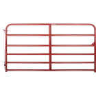 Tarter 50 In. H. x 8 Ft. L. x 1-3/4 In. Tube Diameter Red Economy Tube Gate Image 1