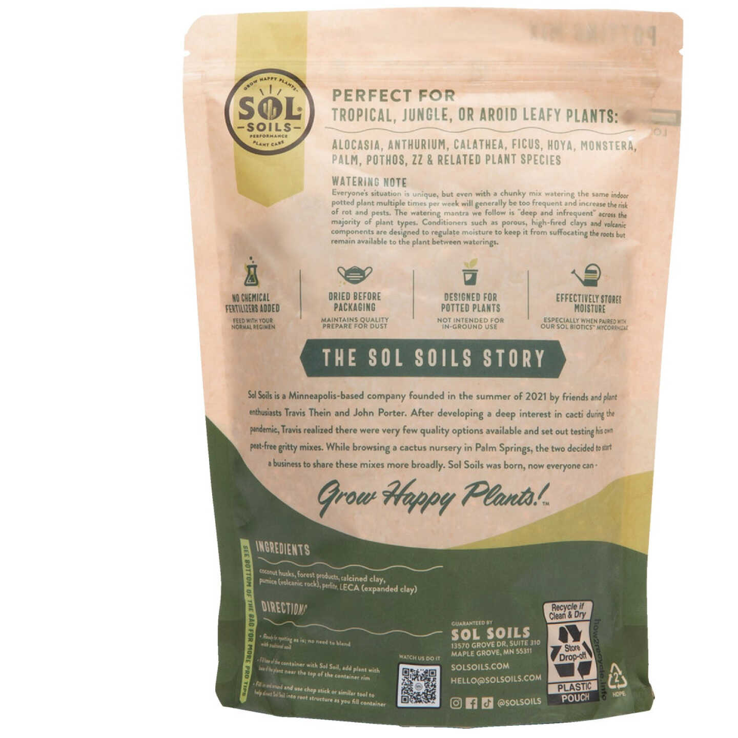 Sol Soils 2 Qt. Houseplant Chunky Mix Image 7